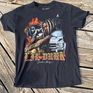 Black Graphic Lil Durk T-Shirt